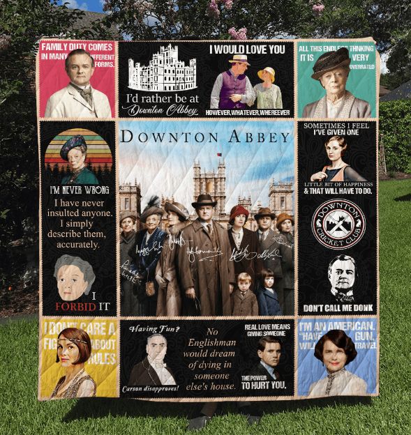 Downton Abbey Quilt Blanket Bedding Set for Home Décor