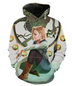 Dragon Ball Android Hoodie 3D