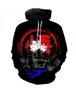 Dragon Ball Anime 3D Hoodie Zipper Hoodie