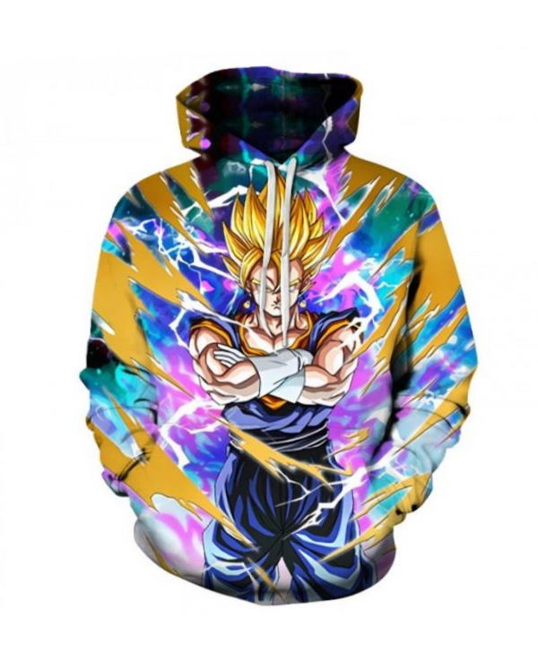 Dragon Ball Anime Harajuku 3D Hoodie Zipper Hoodie