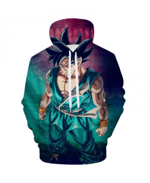 Dragon Ball Anime Harajuku Goku 3D Hoodie Zipper Hoodie