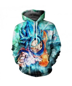 Dragon Ball Anime Powerful Hoode 3D Hoodie Zipper Hoodie