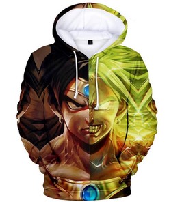 Dragon Ball Anime Series Saiyan Goku 3D Hoodie Zipper Hoodie