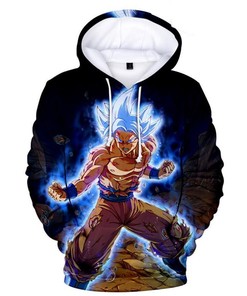 Dragon Ball Anime Series Super Saiyan 3D Hoodie Zipper Hoodie
