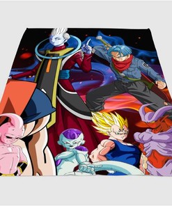 Dragon Ball Character Sherpa Fleece Blanket Gifts for Family, for Couple