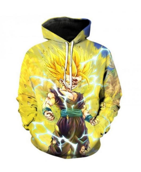 Dragon Ball Cosplay Vegeta Goku Anime 3D Hoodie Zipper Hoodie