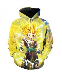 Dragon Ball Cosplay Vegeta Goku Anime 3D Hoodie Zipper Hoodie For All