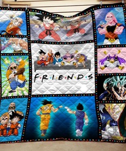 Dragon Ball Friends Quilt Blanket Bedding Set For Fans