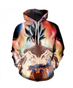 Dragon Ball Goku Anime 3D Hoodie Zipper Hoodie