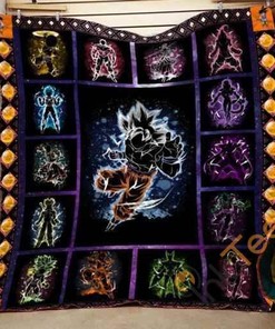 Dragon Ball Goku Art Quilt Blanket Bedding Set