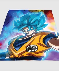 Dragon Ball Goku Sherpa Fleece Blanket Gifts for Family, for Couple