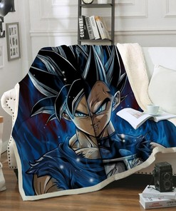Dragon Ball Goku Vegeta Fleece Blanket for Home Décor