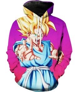 Dragon Ball Gt Goku Blue Goku Dragon Ball Z Hoodie 3D