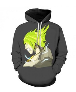Dragon Ball Harajuku Long Adult 3D Hoodie Zipper Hoodie