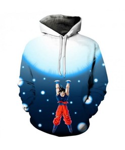 Dragon Ball Pocker Anime Harajuku 3D Hoodie Zipper Hoodie