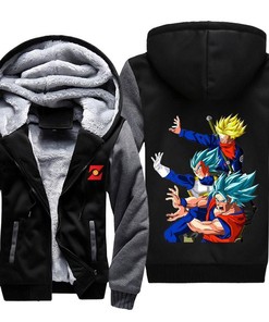 Dragon Ball Super Fleece Jacket Trunks Goku And Vegeta Jacket Hoodie 3D