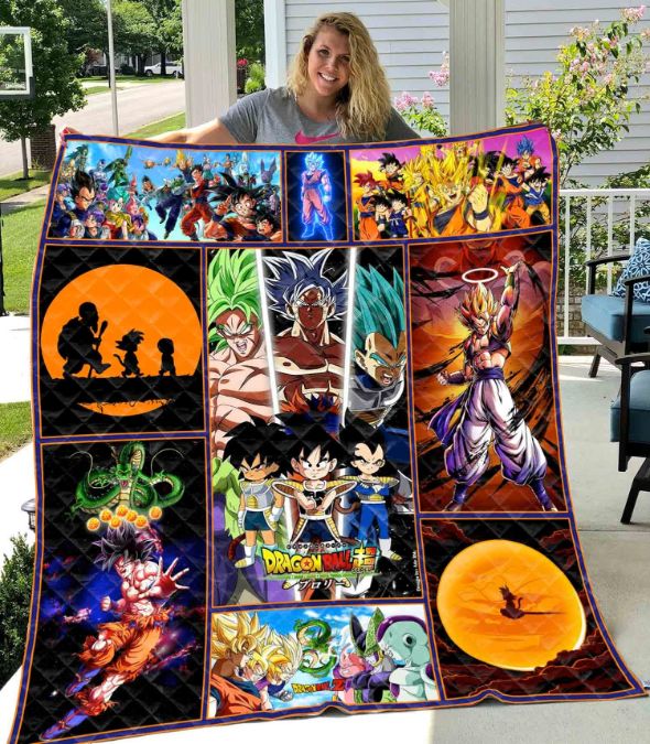 Dragon Ball T Quilt Blanket Bedding Set for Home Décor