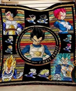 Dragon Ball Vegate Retro Quilt Blanket Bedding Set