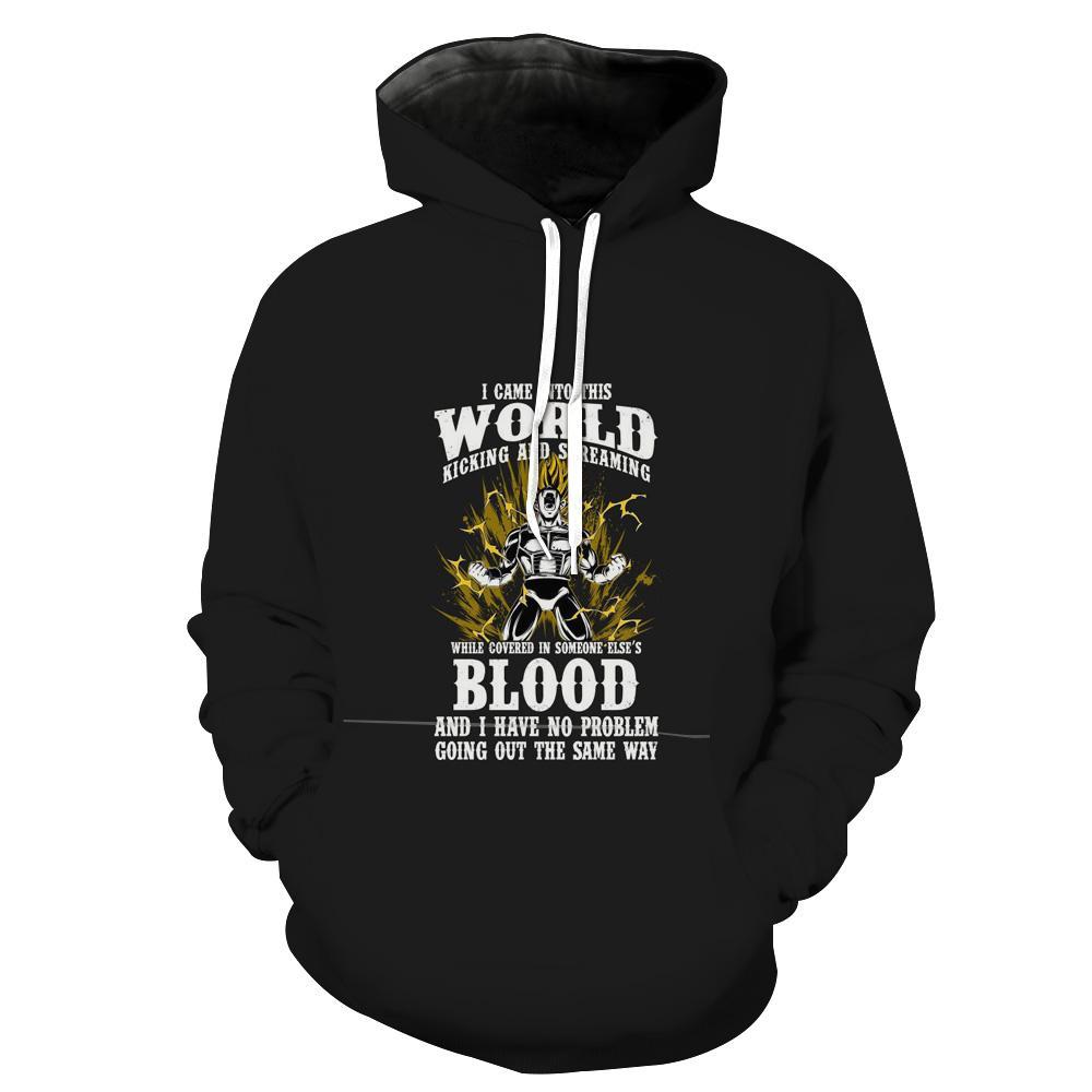 Dragon Ball Vegeta Blood Dragon Ball Vegeta Hoodie 3D