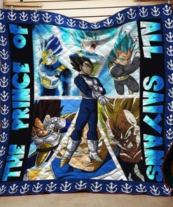 Dragon Ball Vegeta Prince Quilt Blanket Bedding Set For Fans Amine
