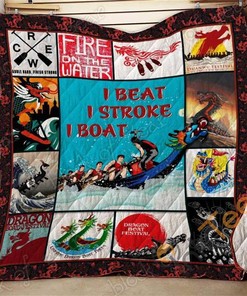 Dragon Boat Quilt Blanket Bedding Set