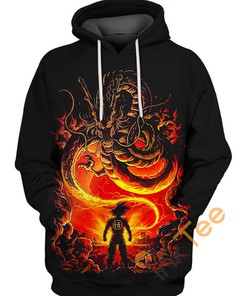 Dragon Shenron With Goku Hoodie 3D