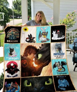 Dragon Toothless Plus Size Quilt Blanket Bedding Set