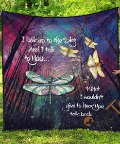Dragonflies I Look Up To The Sky Quilt