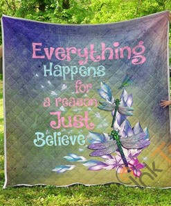Dragonflies Just Believe Quilt