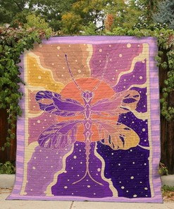 Dragonfly Aesthetic Dragonfly Lo Quilt Blanket Bedding Set
