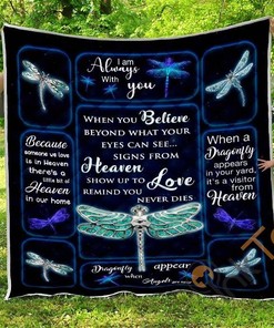 Dragonfly Appear Quilt Blanket Bedding Set