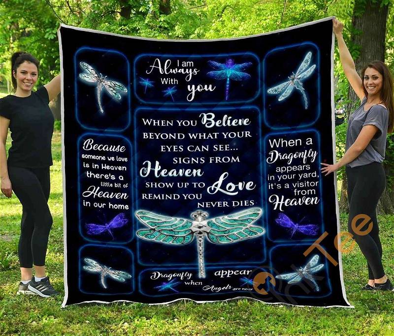 Dragonfly Appear Quilt Blanket Bedding Set