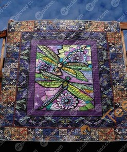 Dragonfly Dance-Inspired Quilt Blanket Bedding Set