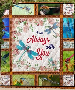 Dragonfly I Am Always With You Quilt Blanket Bedding Set