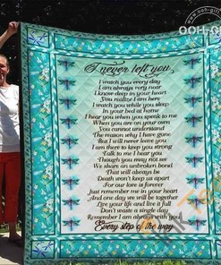 Dragonfly I Never Left You Quilt Blanket Bedding Set