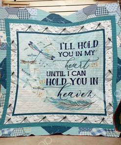Dragonfly I'll Hold You In My Heart Quilt Blanket Bedding Set