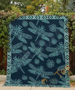Dragonfly Life Is Beautiful Quilt Blanket Bedding Set