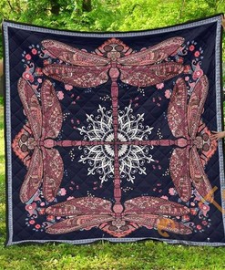 Mandala Dragonfly Blanket And Quilt Bedding Set