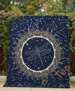 Dragonfly Quilt Blanket Bedding Set
