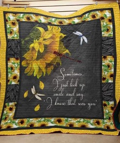 Dragonfly Sunflower I Know It Was You Dragonfly Lo Quilt Blanket Bedding Set