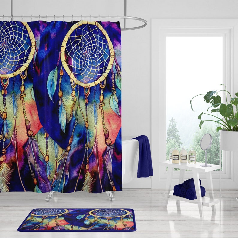 Dreamcatcher Collage Shower Curtain For Bathroom - Image 3
