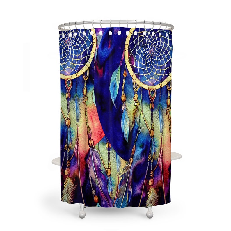 Dreamcatcher Collage Shower Curtain For Bathroom - Image 4