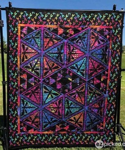 Dreamy Galaxy Dragonflies Quilt Blanket Bedding Set