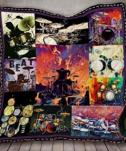 Drummer Beat Drummer Quilt Blanket Bedding Set