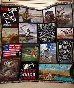 Duck Hunting Hooked On Quack Hunting Quilt Blanket Bedding Set