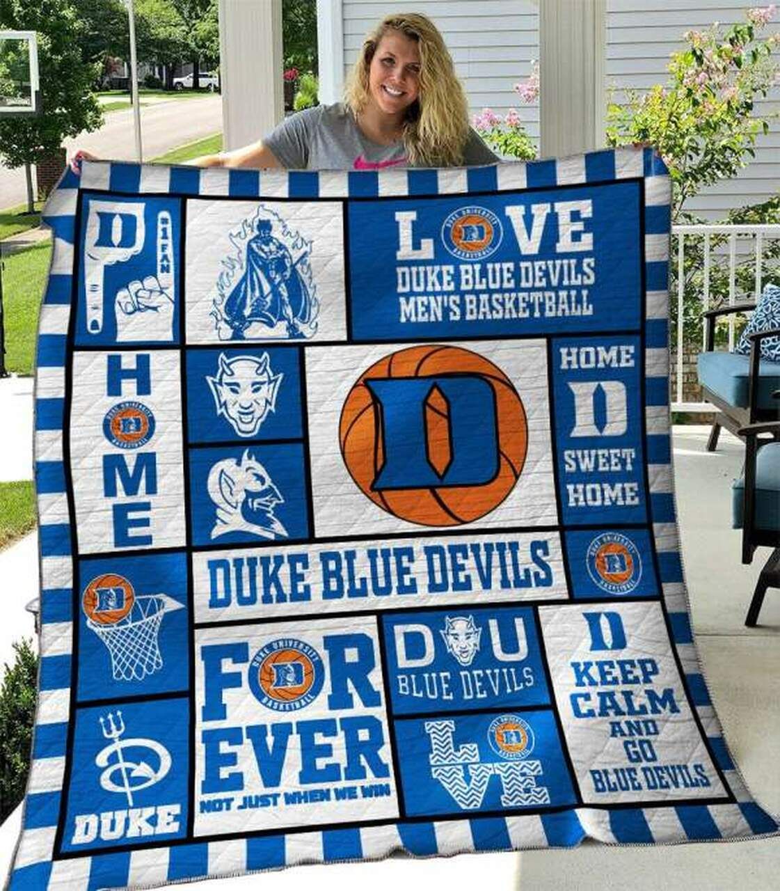 Duke Blue Devils Collected Ncaa Quilt Blanket