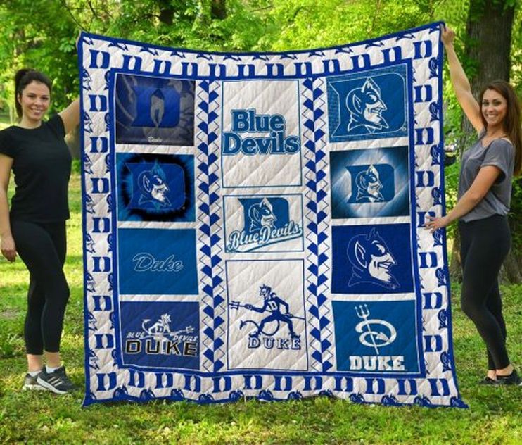 Duke Blue Devils Ncaa Depaul Blue Demons Collection Collected Combined Quilt Blanket Bedding Set