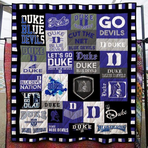 Duke Blue Devils Quilt Blanket Bedding Set