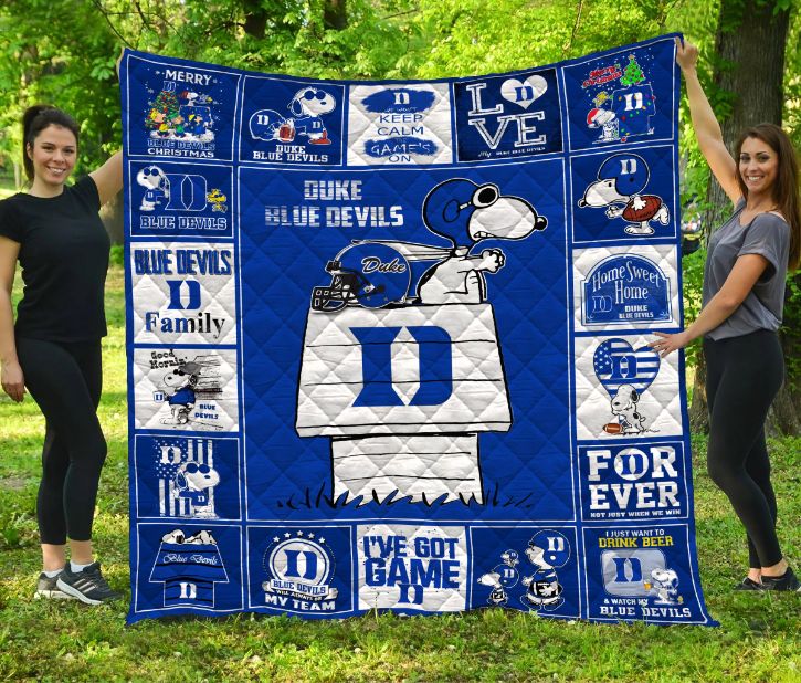 Duke Blue Devils Sn Dbd Quilt Blanket Bedding Set
