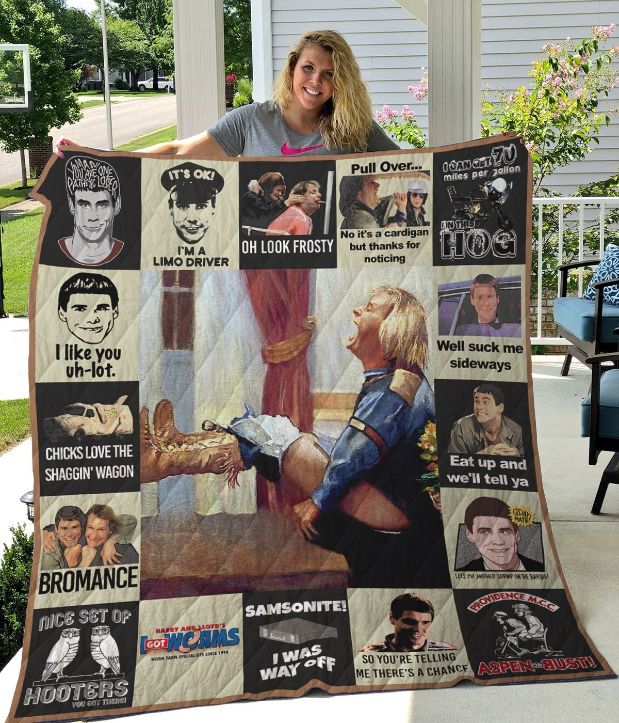Dumb And Dumber Jim Carrey Movies Quilt Blanket